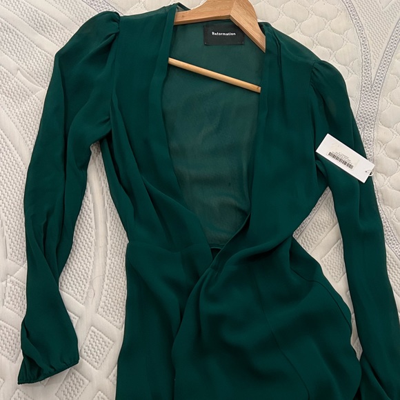 Reformation Milan Emerald Dress - Picture 2 of 5